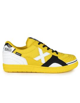 Zapatillas munich gresca kid 316 amarillo de niño.