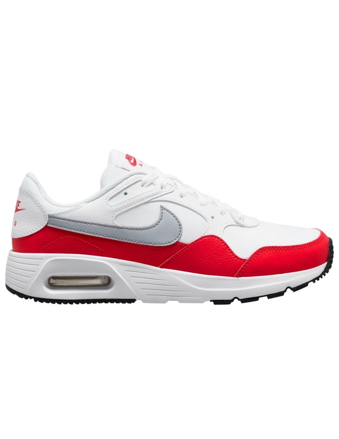 Zapatillas nike air max sc blanco rojo de hombre.