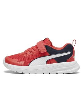 Zapatillas puma evolve run mesh ac  ps rojo de niño.