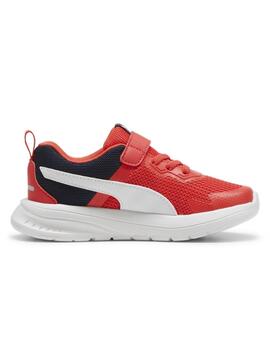 Zapatillas puma evolve run mesh ac  ps rojo de niño.