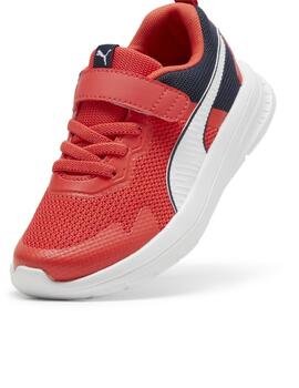 Zapatillas puma evolve run mesh ac  ps rojo de niño.