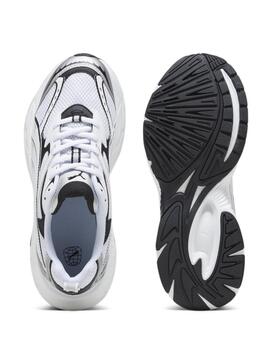 Zapatillas puma morphic base blanco negro de hombre.