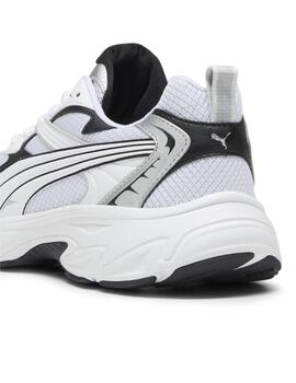 Zapatillas puma morphic base blanco negro de hombre.