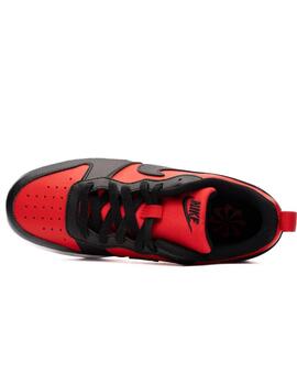 Zapatillas nike court borough low recraft gs rojo de niño.