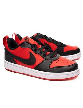 Zapatillas nike court borough low recraft gs rojo de niño.