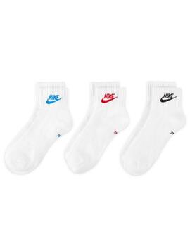 Calcetines nike everyday ess ankle blancos multicolor unisex