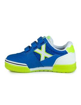 Zapatillas munich g3 kid vco indoor 400 azul de niño.