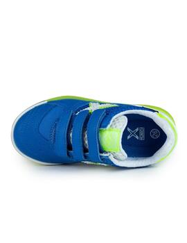 Zapatillas munich g3 kid vco indoor 400 azul de niño.