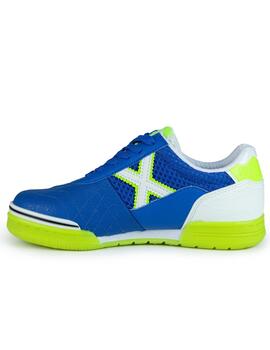 Zapatillas munich g3 kid indoor 400 azul de niño.