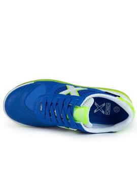 Zapatillas munich g3 kid indoor 400 azul de niño.