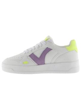 Zapatillas victoria seul blanco violeta de mujer.