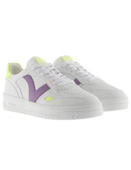 Zapatillas victoria seul blanco violeta de mujer.