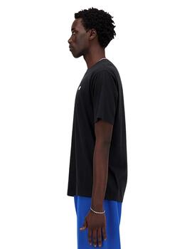 Camiseta New Balance essential cotton negro de hombre.