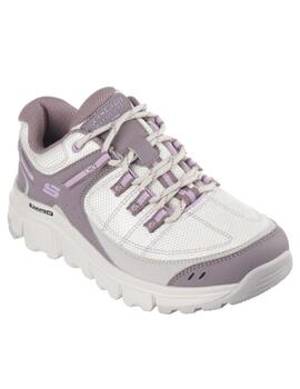 Zapatillas skechers summitsAT beige malva de mujer.