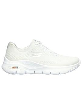 Zapatillas skechers arch fit bigg appeal blanco de mujer.