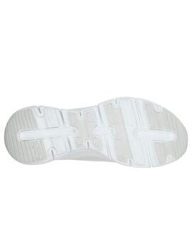 Zapatillas skechers arch fit bigg appeal blanco de mujer.