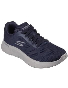 Zapatillas skechers go walk flex remark azul de hombre.