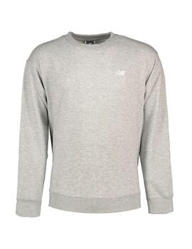 Sudadera New Balance essential french terry gris de hombre.