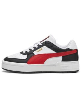 Zapatillas puma ca pro classic blanco negro rojo de hombre.