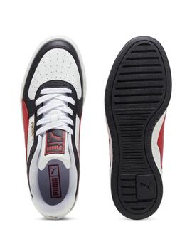 Zapatillas puma ca pro classic blanco negro rojo de hombre.