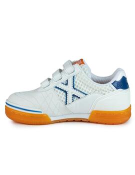 Zapatillas munich g-3 kid vco indoor 399 blanco de niño.