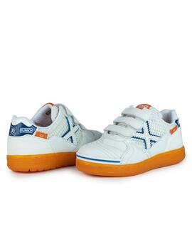 Zapatillas munich g-3 kid vco indoor 399 blanco de niño.