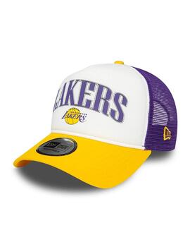 gorra new era nba trucker retro lakers de hombre.