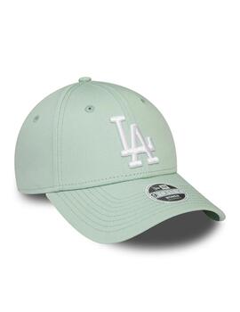 gorra new era  LA Dodgers ess verde menta de mujer.