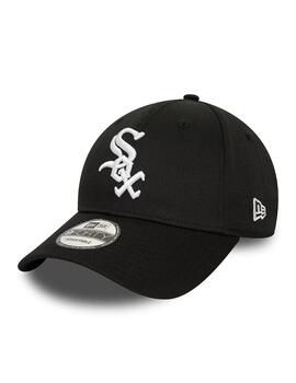 gorra new era white sock world series patch negro de hombre.