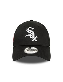 gorra new era white sock world series patch negro de hombre.