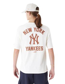 camiseta new era neyyan MLB wordmark oversized de hombre.