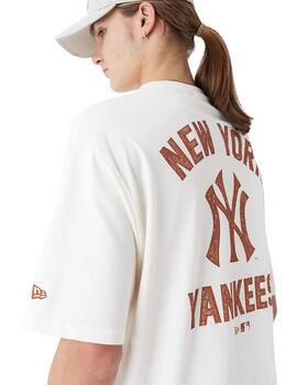 camiseta new era neyyan MLB wordmark oversized de hombre.