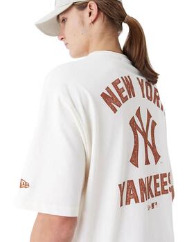 camiseta new era neyyan MLB wordmark oversized de hombre.