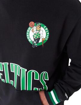 sudadera new era nba boston oversized negro de hombre.