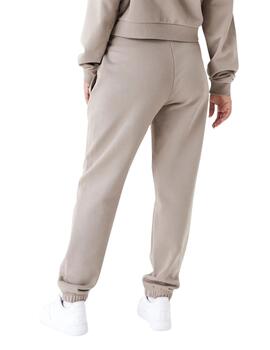 pantalon new era joggers arch wordmark marron de mujer.