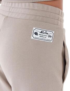 pantalon new era joggers arch wordmark marron de mujer.