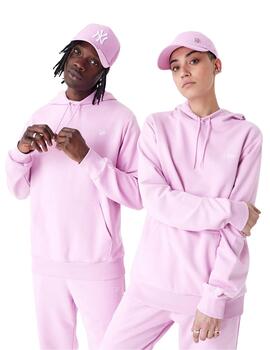 sudadera new era essential rosa unisex.