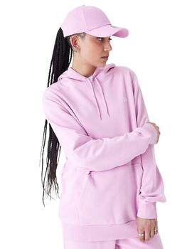 sudadera new era essential rosa unisex.