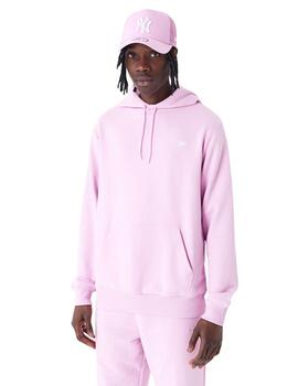 sudadera new era essential rosa unisex.