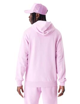 sudadera new era essential rosa unisex.