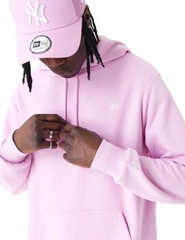 sudadera new era essential rosa unisex.