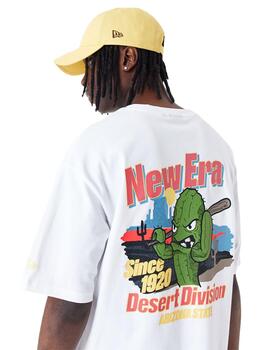 camiseta new era oversized character graphic blanco hombre