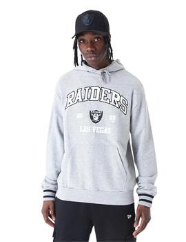 sudadera oversize las vegas riders nfl gris unisex.