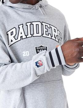 sudadera oversize las vegas riders nfl gris unisex.