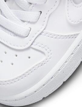 Zapatillas nike court borough recraft low blanco de bebé.