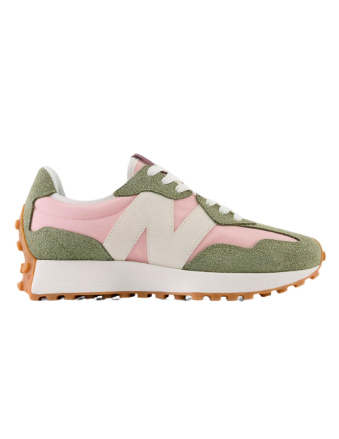 Zapatillas new balance ws327ft rosa verde de mujer.