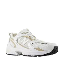 Zapatillas new balance mr530rd blanco dorado unisex.