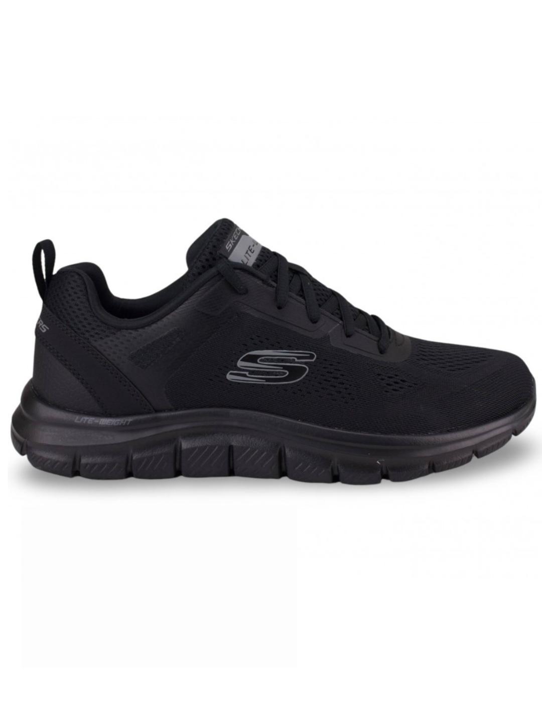 Zapatillas skechers track broader negro de hombre.