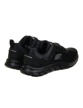 Zapatillas skechers track broader negro de hombre.