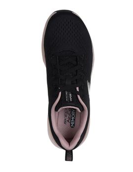 Zapatillas skechers vapor foam midnight negro de mujer.